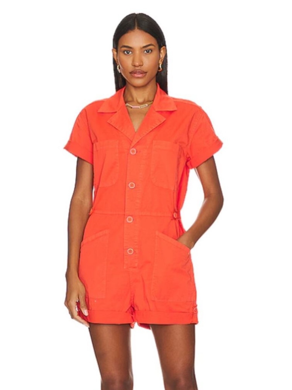 Pistola Orange Utility Romper